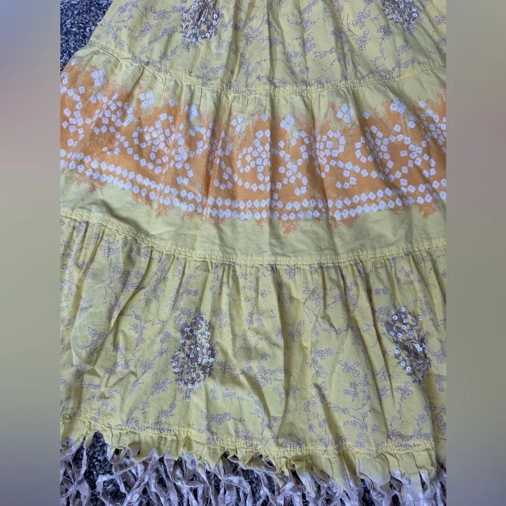 5/$25 Old Navy Girls strapless sundress with fun fringe hemline size large